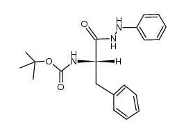N-tert-Butyloxycarbonyl-phenylalanin-phenylhydrazide结构式