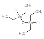 Distannoxane,1,3-dichloro-1,1,3,3-tetraethyl- Structure
