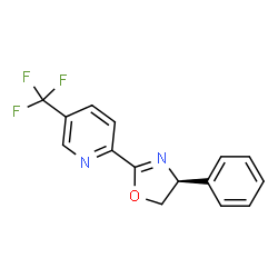 (S)-4-苯基-2-(5-(三氟甲基)吡啶-2-基)-4,5-二氢噁唑结构式