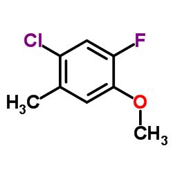 1-Chloro-5-fluoro-4-methoxy-2-methylbenzene Structure
