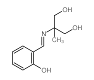 1,3-Propanediol,2-[[(2-hydroxyphenyl)methylene]amino]-2-methyl-结构式
