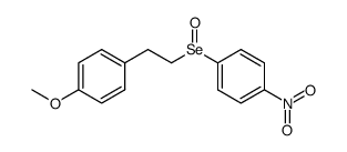 1-methoxy-4-(2-((4-nitrophenyl)seleninyl)ethyl)benzene结构式