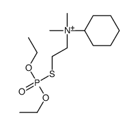 cyclohexyl-(2-diethoxyphosphorylsulfanylethyl)-dimethylazanium Structure