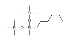 hexyl-methyl-bis(trimethylsilyloxy)silane结构式