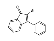 2-bromo-3-phenylinden-1-one Structure
