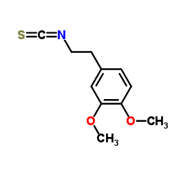 2-(3,4-二甲氧基苯基)乙基异硫代氰酸酯结构式