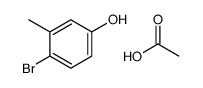 acetic acid,4-bromo-3-methylphenol Structure