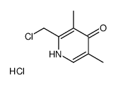 2-(Chloromethyl)-3,5-dimethyl-4(1H)-pyridinone hydrochloride (1:1 ) Structure
