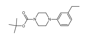 1-Boc-4-(3-ethylphenyl)piperazine结构式