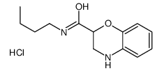 butyl(3,4-dihydro-2H-1,4-benzoxazine-2-carbonyl)azanium,chloride结构式
