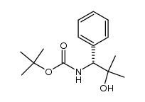 ((R)-2-hydroxy-2-methyl-1-phenyl-propyl)-carbamic acid tert-butyl ester Structure