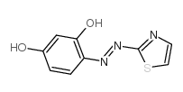 4-(2-噻唑基偶氮)间苯二酚结构式