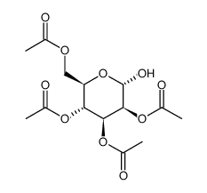 (2R,3R,4S,5S,6S)-2-(乙酰氧基甲基)-6-羟基四氢-2H-吡喃-3,4,5-三基三乙酸酯结构式