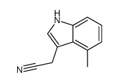 2-(4-methyl-1H-indol-3-yl)acetonitrile Structure