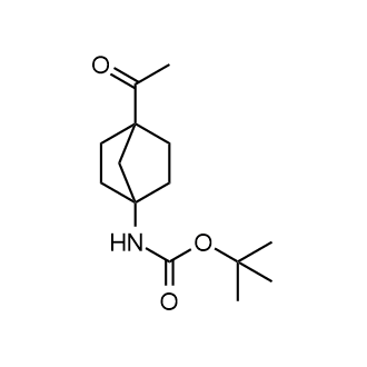 (4-乙酰基双环[2.2.1]庚-1-基)氨基甲酸叔丁酯结构式
