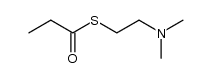 thiopropionic acid S-(2-dimethylamino-ethyl ester)结构式
