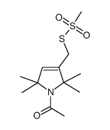 1-[2,2,5,5-tetramethyl-3-(methylsulfonylsulfanylmethyl)pyrrol-1-yl]ethanone Structure