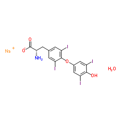 Levothyroxine sodium Structure