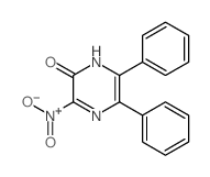 2(1H)-Pyrazinone,3-nitro-5,6-diphenyl-结构式