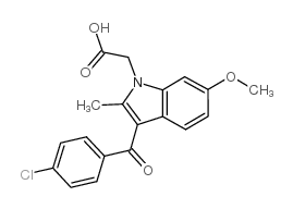 2-[3-(4-chlorobenzoyl)-6-methoxy-2-methylindol-1-yl]acetic acid Structure