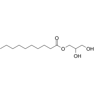 Glyceryl monocaprate Structure