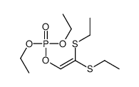 2,2-bis(ethylsulfanyl)ethenyl diethyl phosphate结构式