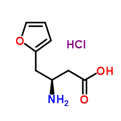 (s)-3-氨基-4-(2-呋喃基)丁酸结构式