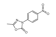 5-methyl-3-(4-nitro-phenyl)-3H-[1,3,4]oxadiazol-2-one Structure