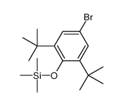(4-bromo-2,6-ditert-butylphenoxy)-trimethylsilane Structure