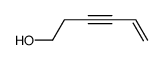 hex-5-en-3-yn-1-ol结构式