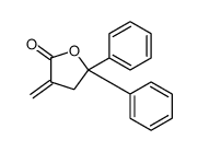 3-methylidene-5,5-diphenyloxolan-2-one结构式