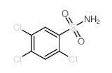 2,4,5-三氯苯磺酰胺结构式