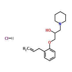 1-(2-Allylphenoxy)-3-(1-piperidinyl)-2-propanol hydrochloride (1:1) Structure