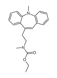 ethyl methyl(2-(5-methyl-5H-dibenzo[b,f]azepin-10-yl)ethyl)carbamate结构式