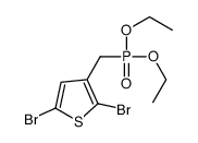 (2,5-二溴噻吩-3-基)甲基磷酸二乙酯结构式