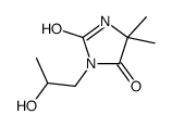 3-(2-hydroxypropyl)-5,5-dimethylimidazolidine-2,4-dione Structure
