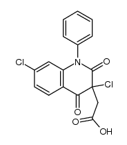 (3,7-dichloro-2,4-dioxo-1-phenyl-1,2,3,4-tetrahydro-quinolin-3-yl)-acetic acid结构式