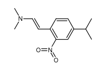 trans-β-dimethylamino-4-isopropyl-2-nitrostyrene结构式