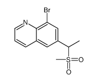 8-bromo-6-(1-methylsulfonylethyl)quinoline Structure