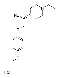 N-[2-(diethylamino)ethyl]-2-(4-ethoxyphenoxy)acetamide,hydrochloride结构式