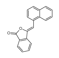 3-naphthalen-1-ylmethylene-3H-isobenzofuran-1-one Structure