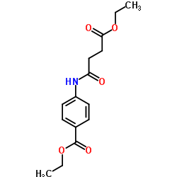 Ethyl 4-[(4-ethoxy-4-oxobutanoyl)amino]benzoate Structure
