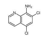 5,7-dichloroquinolin-8-amine结构式