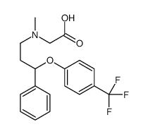 2-[methyl-[3-phenyl-3-[4-(trifluoromethyl)phenoxy]propyl]amino]acetic acid结构式