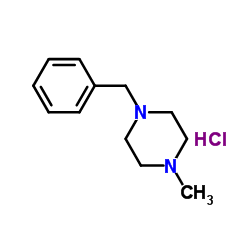 1-苄基-4-甲基哌嗪盐酸盐结构式