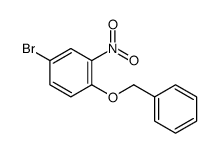 1-苄氧基-4-溴-2-硝基苯结构式