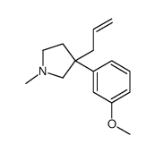 3-(3-Methoxyphenyl)-1-methyl-3-(2-propenyl)pyrrolidine structure