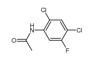acetic acid-(2,4-dichloro-5-fluoro-anilide)结构式