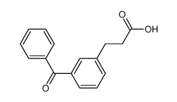 3-(m-benzoyl-phenyl)-propionic acid结构式