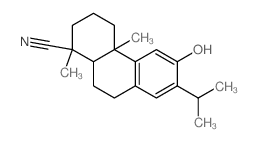 6-hydroxy-1,4a-dimethyl-7-propan-2-yl-2,3,4,9,10,10a-hexahydrophenanthrene-1-carbonitrile结构式